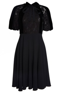 Платье с кружевом Valentino