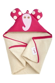 Розовое полотенце с капюшоном 3 Sprouts