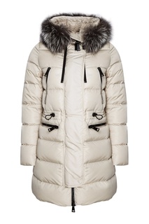 Бежевый пуховик Aphrotiti Moncler