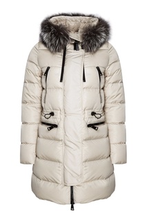 Бежевый пуховик Aphrotiti Moncler