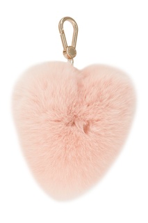 Бежевый брелок из меха Bubble Furla