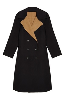 Контрастное шерстяное пальто Etro