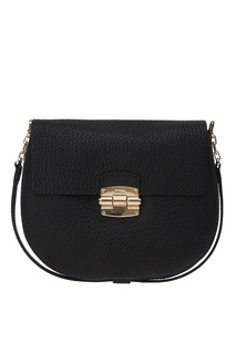 Черная кожаная сумка Club Furla