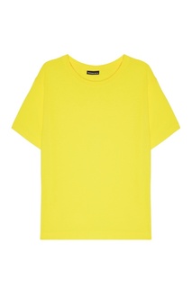 Желтая хлопковая футболка Blank.Moscow