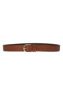 Коричневый ремень из кожи Canali
