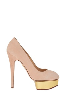 Розовые туфли из замши Dolly Charlotte Olympia
