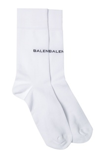 Белые носки с логотипом Balenciaga