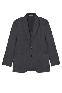 Серый шерстяной пиджак Canali