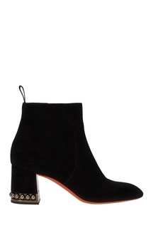 Замшевые ботинки Santoni