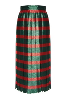 Плиссированная юбка с люрексом Gucci