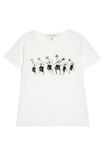 Белая футболка с принтом и логотипом Marc Jacobs