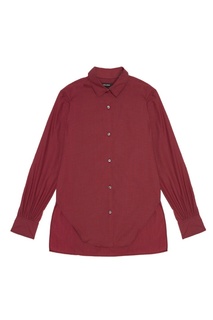 Бордовая рубашка из хлопка Isabel Marant