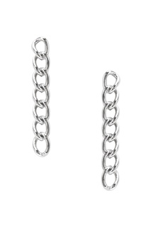 Серебряные серьги-цепи Exclaim