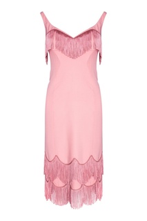 Розовое платье с бахромой Marc Jacobs