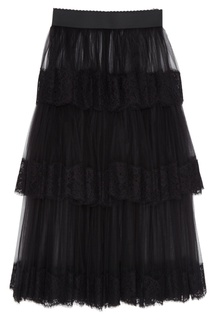 Многослойная юбка из сетки Dolce & Gabbana