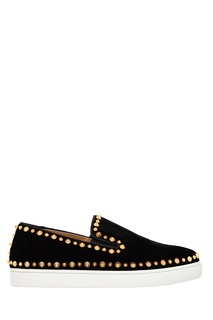 Бархатные слипоны Pik Boat Flat Christian Louboutin