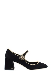 Черные замшевые туфли Dolce & Gabbana
