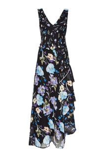 Черное шелковое платье с цветами 3.1 Phillip Lim