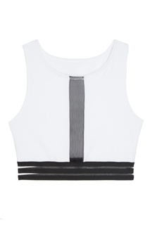 Белый топ с сеткой Sport Angel