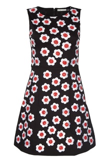 Хлопковое платье с вышитыми цветами Alice + Olivia