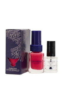 Лак для ногтей Girlfriend Nail Polish Color / "Розовая пантера", 12 ml + Bond-подготовка к покрытию лаком, 9 ml Christina Fitzgerald