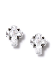Серебряные гвоздики с кварцем Dzhanelli Jewellery