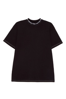 Хлопковая футболка с логотипами Gojina Acne Studios