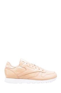 Бежевые кроссовки из кожи Reebok