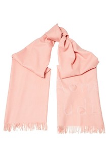 Розовый шарф с логотипом Ontario Acne Studios