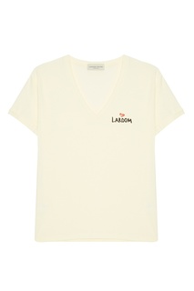 Хлопковая футболка с логотипом Laroom