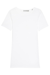 Белая хлопковая футболка Vince