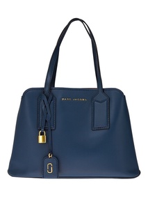 Синяя кожаная сумка The Editor Tote Marc Jacobs