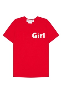 Красная футболка из хлопка Comme des Garcons Girl