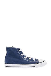 Синие высокие кеды из текстиля Converse