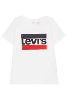 Белая футболка с логотипом THE PERFECT TEE Levis®