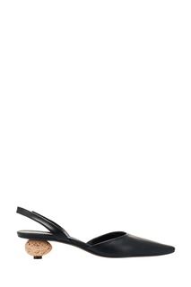 Черные кожаные туфли Loewe