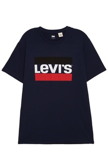 Синяя футболка с принтом Sportswear Logo Graphic Levis®