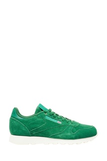 Зеленые кроссовки CL LEATHER MCC Reebok