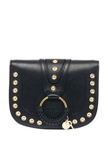 Черная сумка с заклепками Hana See By Chloé