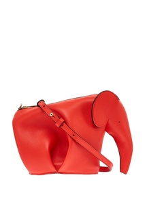 Красная сумка в виде слона Loewe