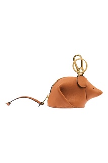 Коричневый брелок в виде мыши Loewe