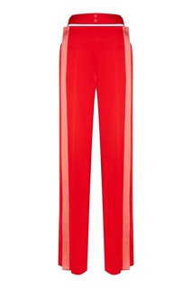 Красные брюки с полосками Valentino