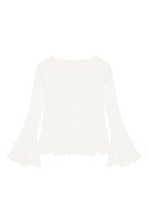 Хлопковый джемпер с рюшами See By Chloé
