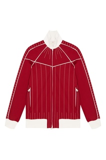 Красная куртка-бомбер с полосками Valentino