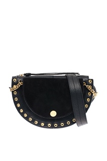 Черная кожаная сумка Medium Kriss See By Chloé