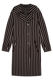 Однобортное пальто в полоску Haider Ackermann