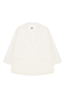 Белый однотонный жакет Mm6 Maison Margiela