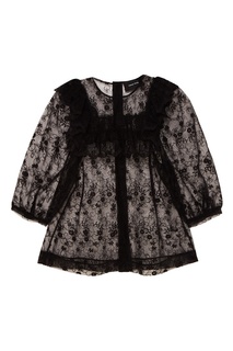 Черная кружевная блузка Simone Rocha
