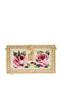 Клатч с розами и кристаллами Dolce & Gabbana