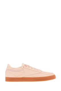 Розовые кожаные кроссовки Club C 85 FVS PS Desert Reebok